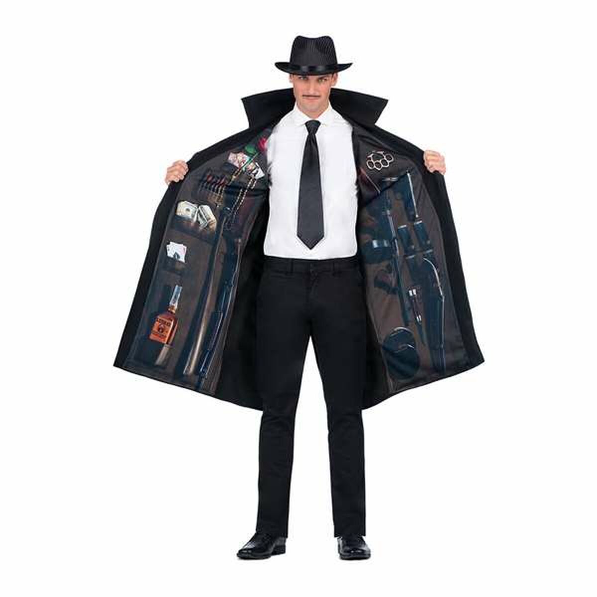 Maskeraddräkt vuxna My Other Me One size 2 Delar Mafioso Svart