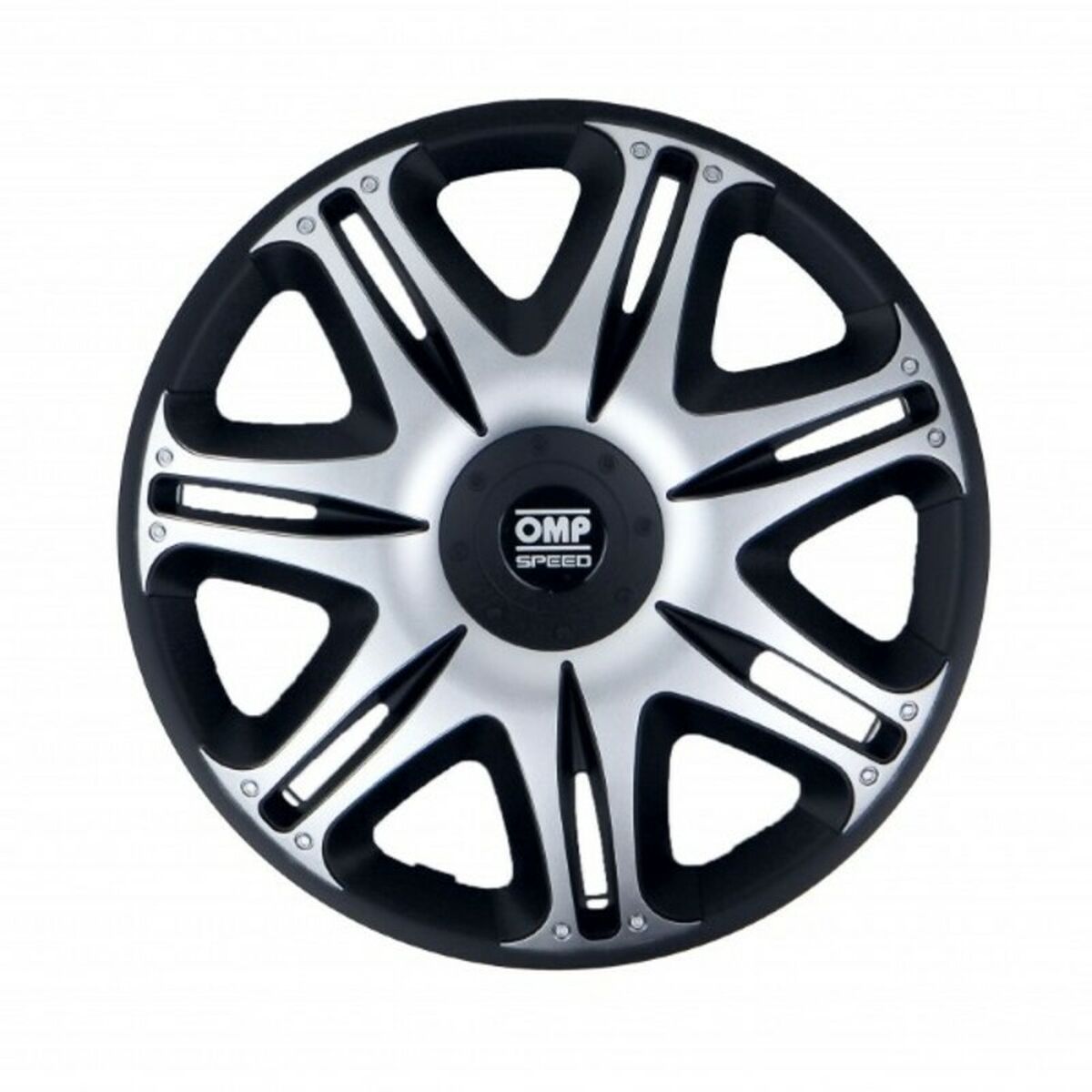 Navkapsel OMP Ghost Speed Svart Silvrig 13" (4 uds)
