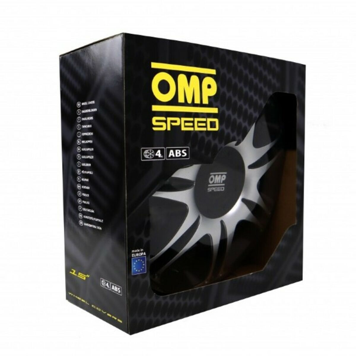 Navkapsel OMP Ghost Speed Svart Silvrig 15" (4 uds) - 2