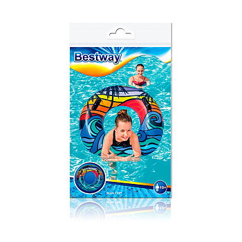 Bestway Flotador Hinchable Dekorerad med Handtag Färg Assorterad D91 cm +10 År Strand och Pool 36350