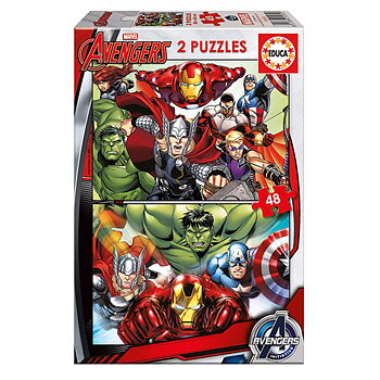 Barnpussel Marvel Avengers Educa (2 x 48 pcs)