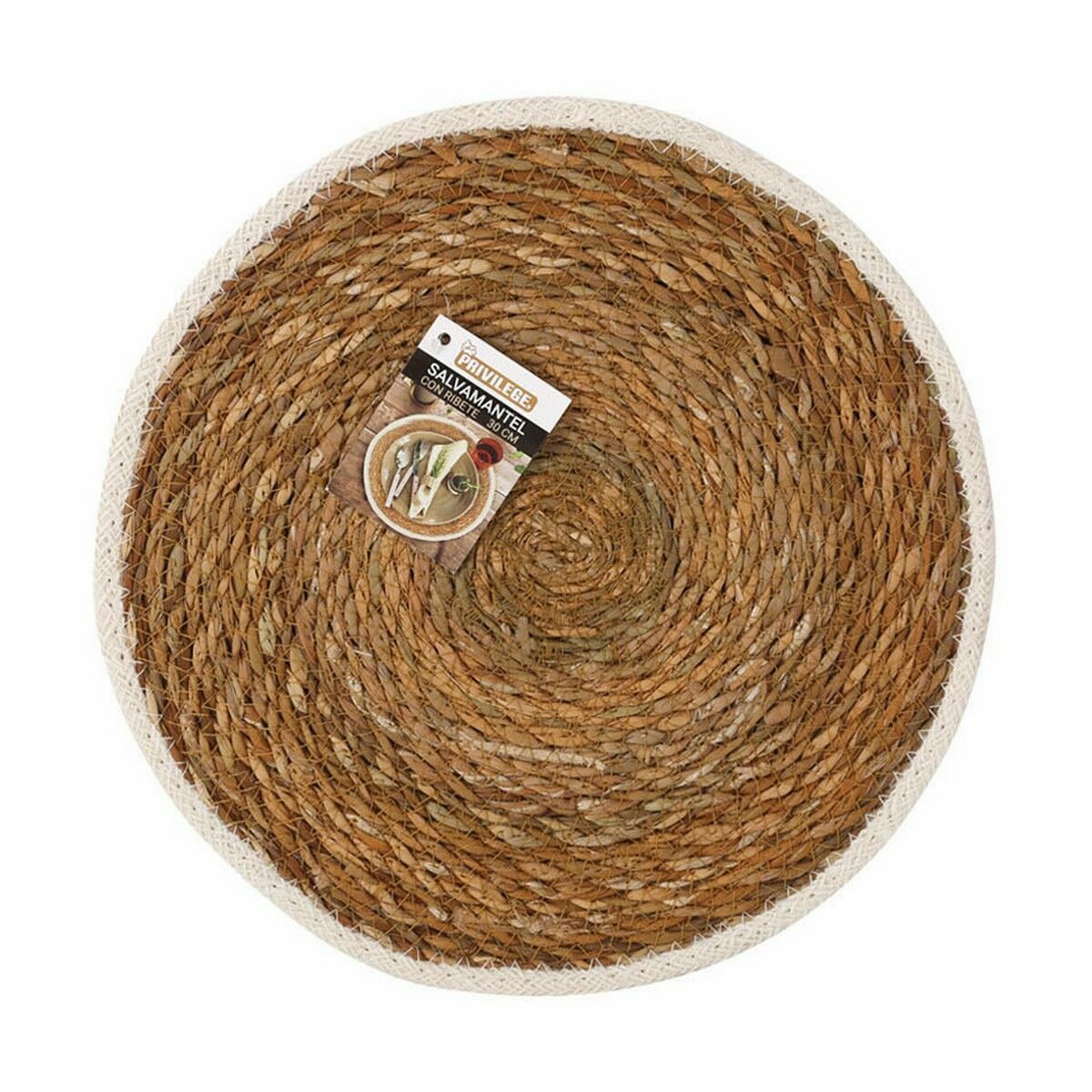 Bordsunderlägg Privilege Havsalger Brun Ø 30 cm (36 antal) - 2