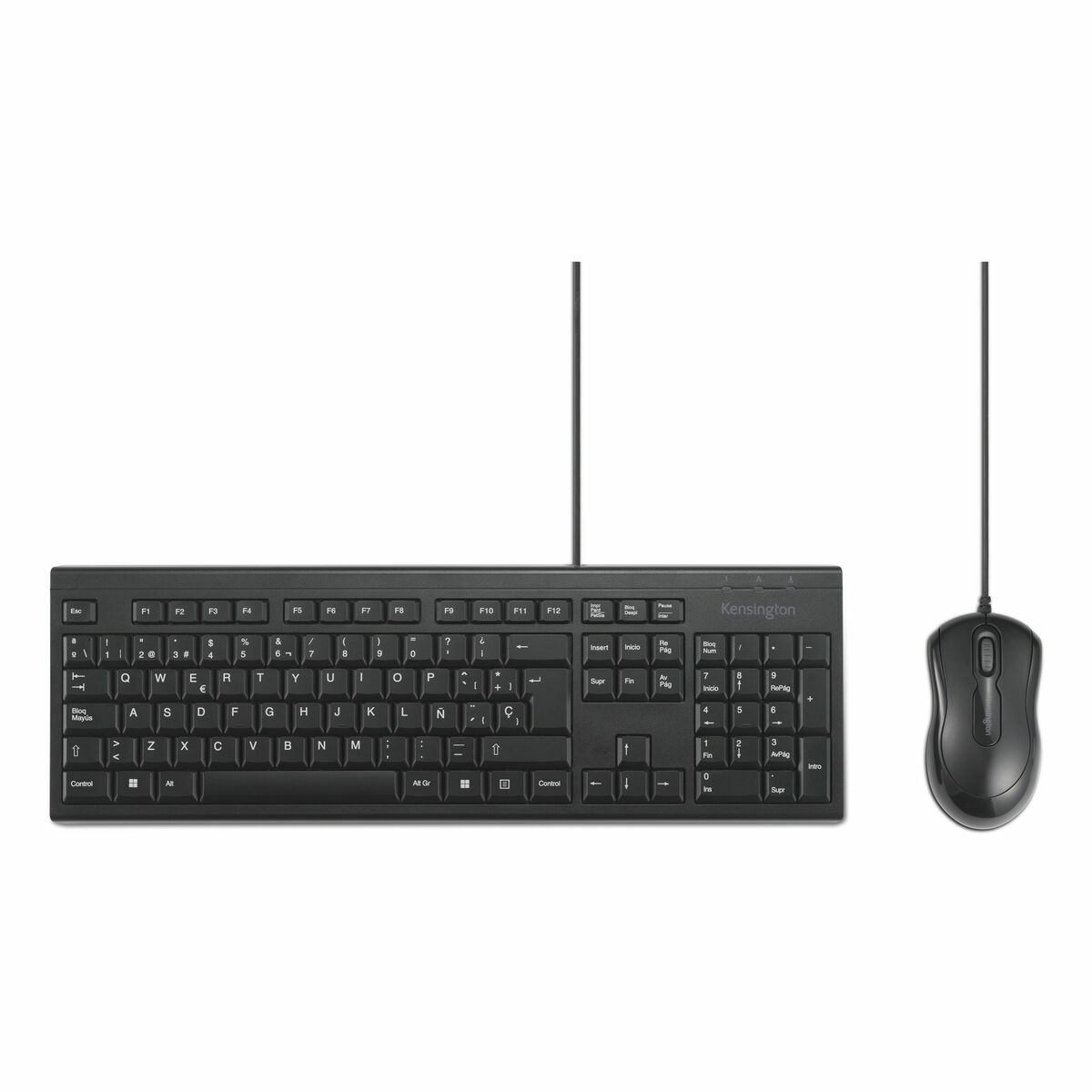 Tangentbord och Mus Kensington KM100 Svart spanska QWERTY - 2