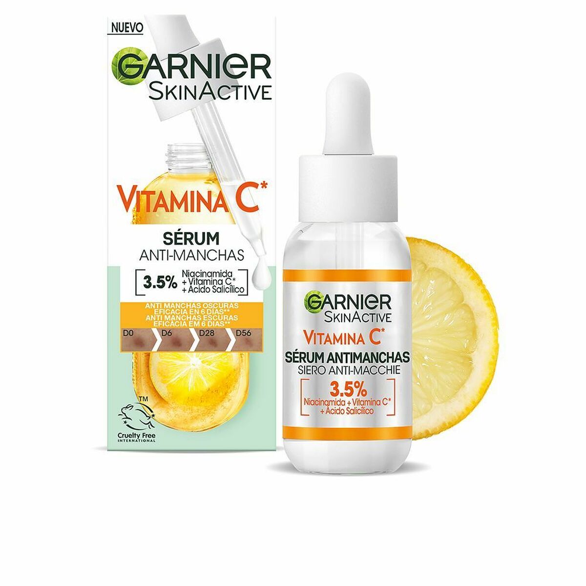 Serum mot bruna fläckar Garnier Skinactive Vitamina C 30 ml C-vitamin
