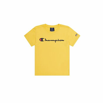 Barn T-shirt med kortärm Champion Crewneck Gul