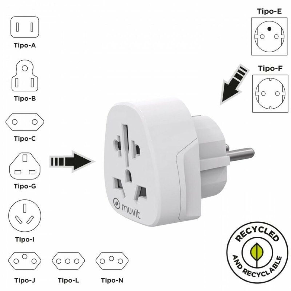 Universaladapter Muvit For Change MCADP0007 Vit - 2