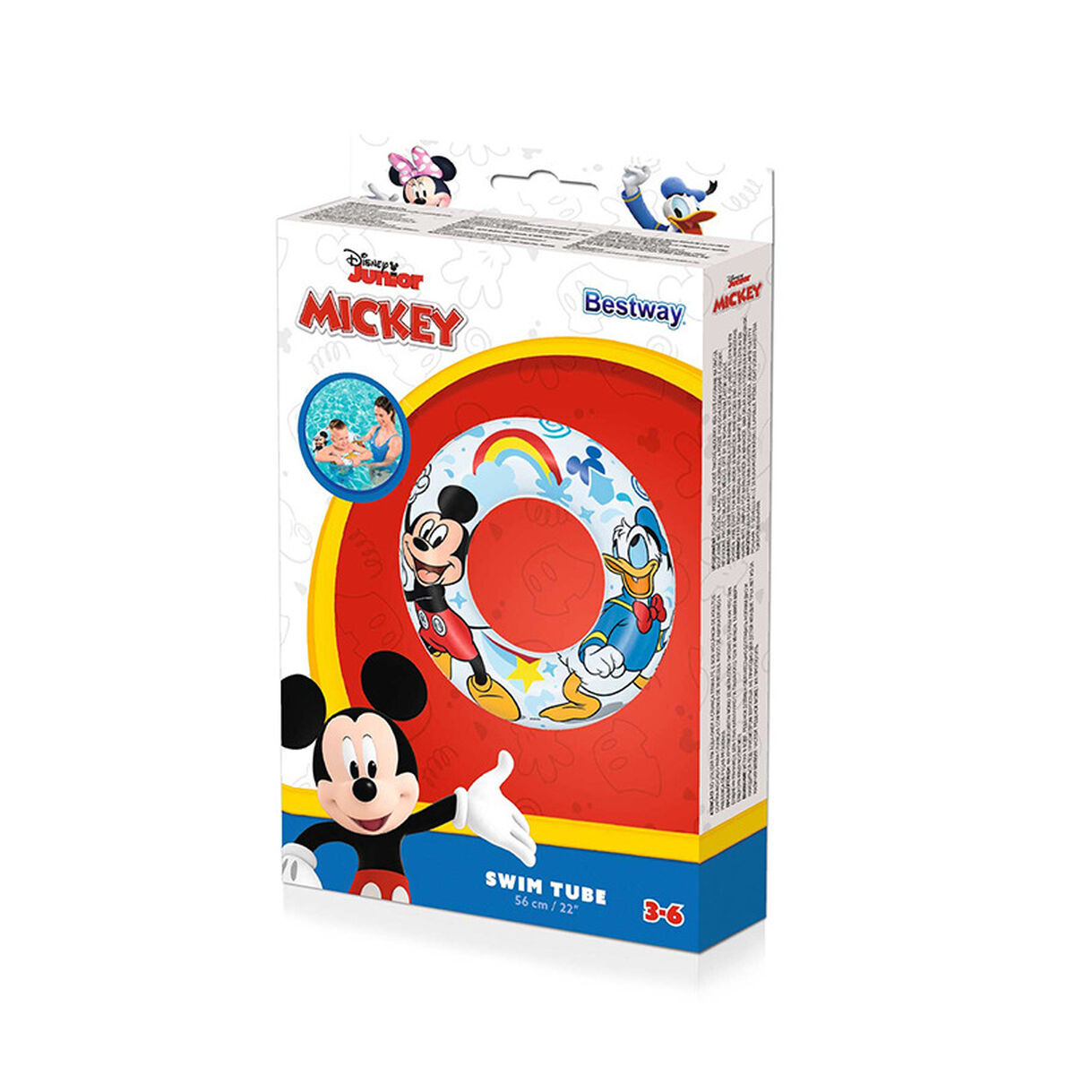 Bestway Uppblåsbart Flyt Disney Mickey & Friends D56 cm +3 till 6 År Strand och Pool 91004 - 2