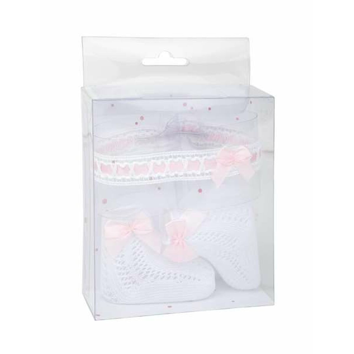 Baby-kit Arias Vit Rosa 2 Delar