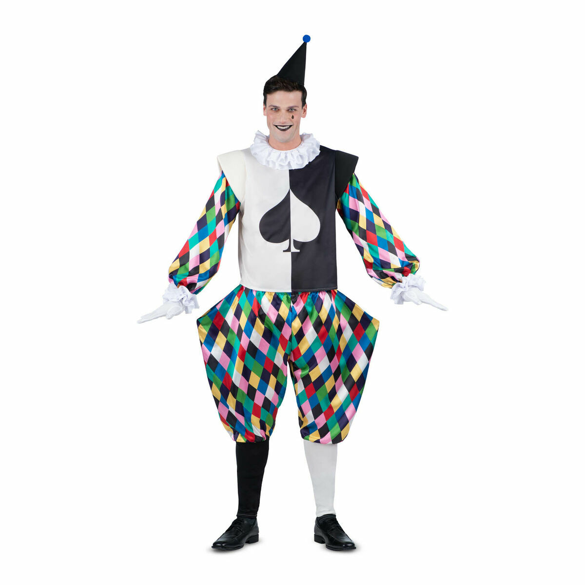 Maskeraddräkt vuxna My Other Me Harlekinfigur 6 Delar - 3