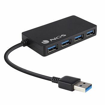 USB HUB 4 Portar NGS iHub 3.0 Svart