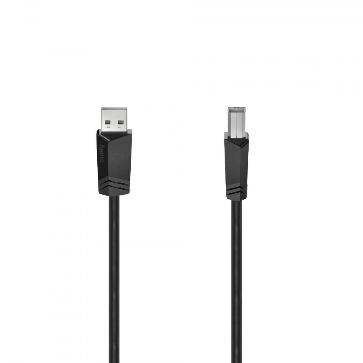 USB 2.0 A till USB B Kabel Hama 00200602 Svart