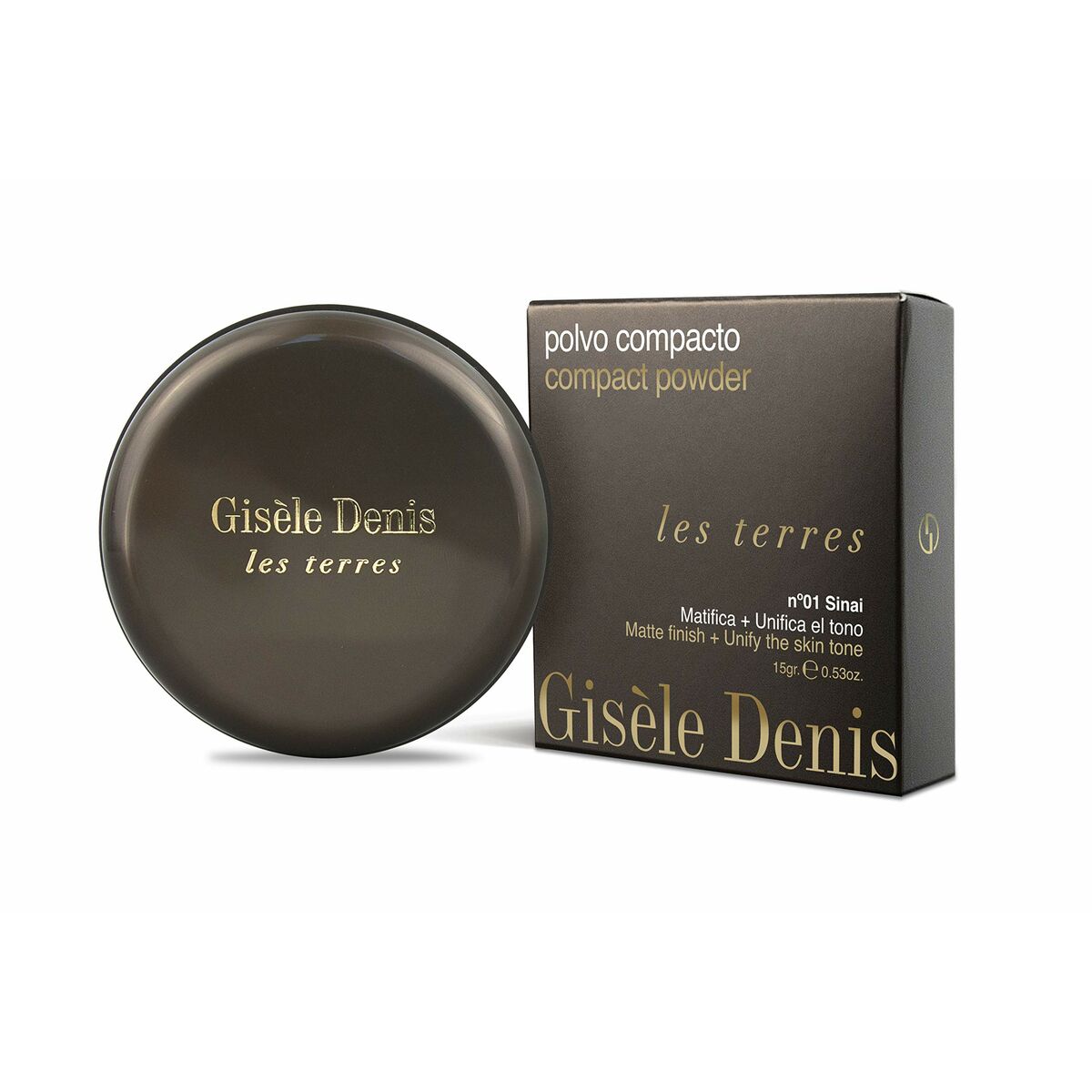 Kompaktpulver Gise?le Denis Les Terres Nº 01 Sinai 15 g - 2