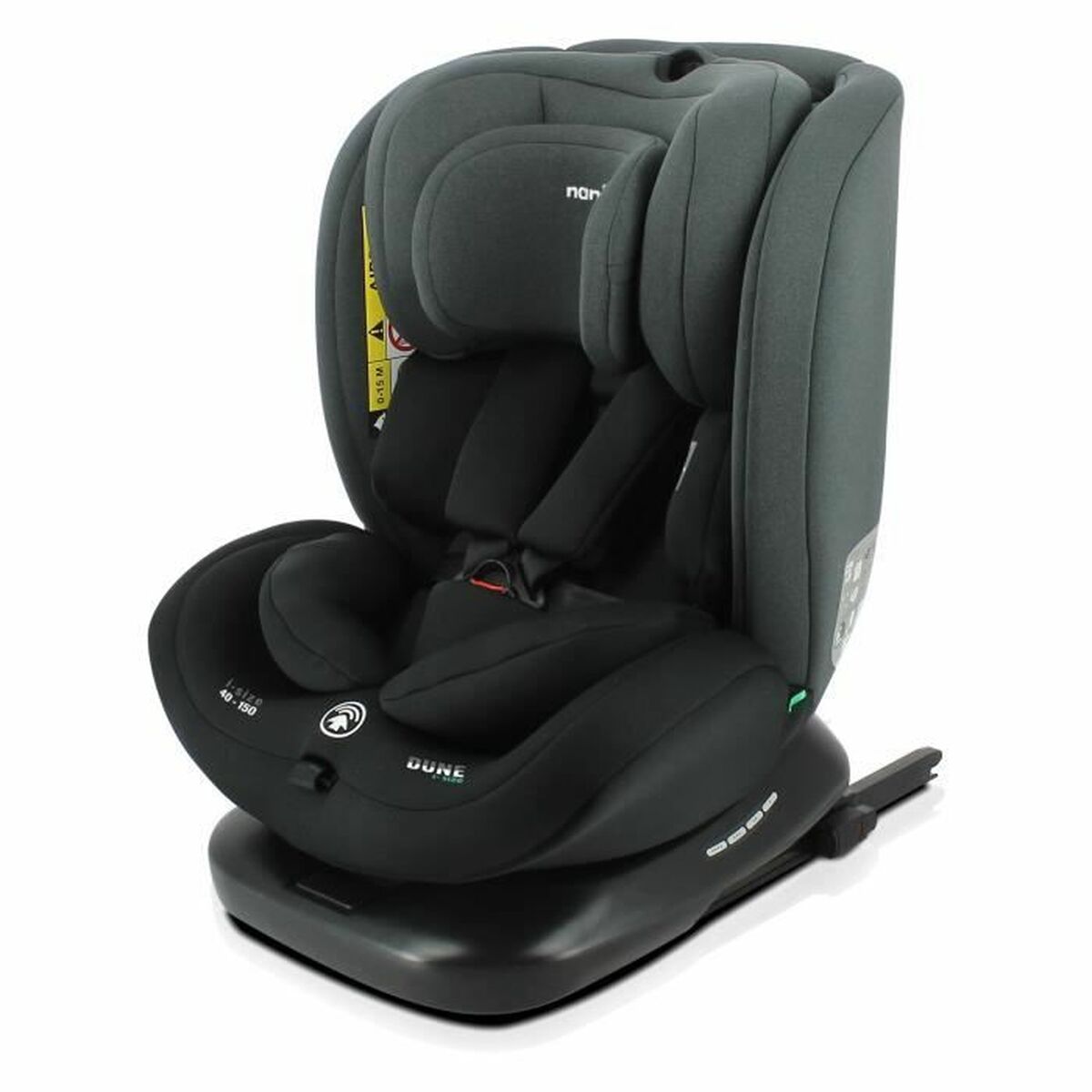 Bilstol Nania Dune Svart Grå ECE R129/04 ISOFIX - 2