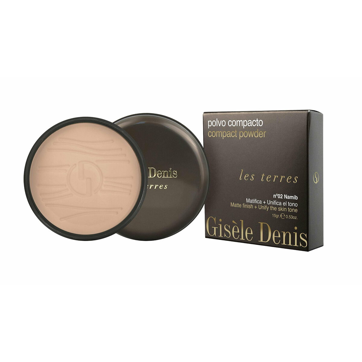 Kompaktpulver Gise?le Denis Les Terres Nº 02 Namib 15 g
