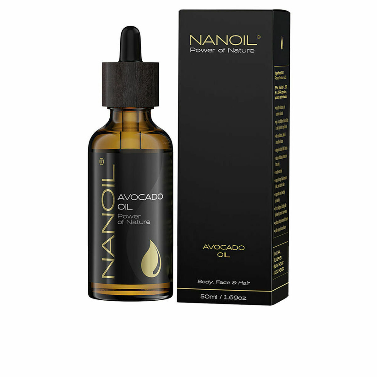 Ansiktsolja Nanoil Power Of Nature 50 ml Avokadoolja