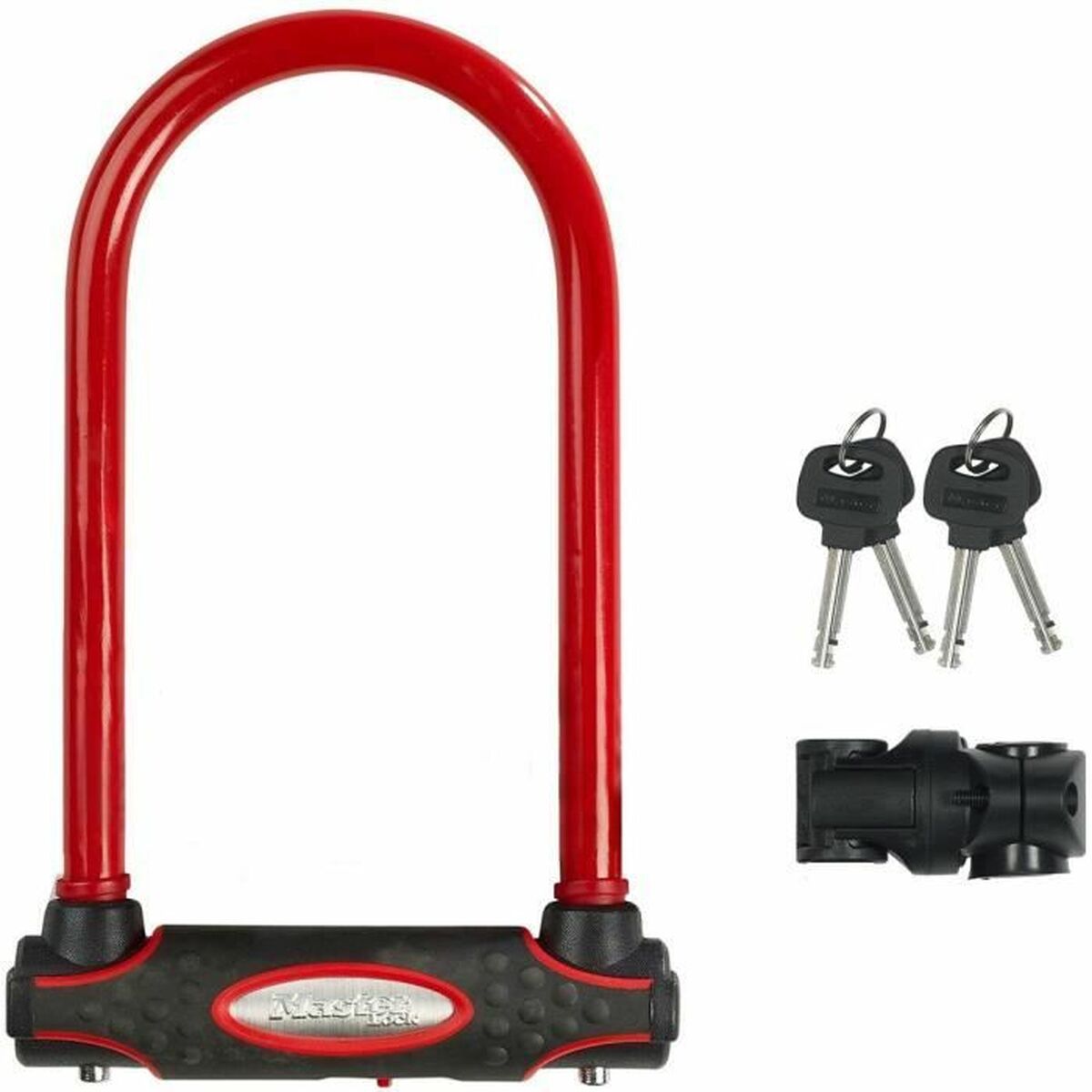 Hänglås med nyckel Master Lock Röd - 2