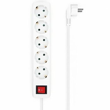 Förgreningslist 5 Tomas med Brytare Aisens A154-0651 Vit 3500 W