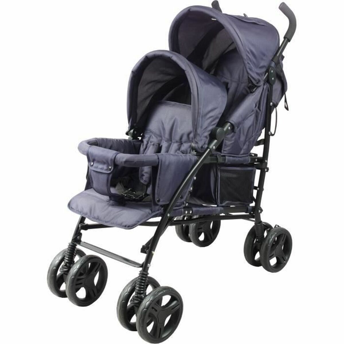 Barnvagn Bambisol Double Cane Marinblå