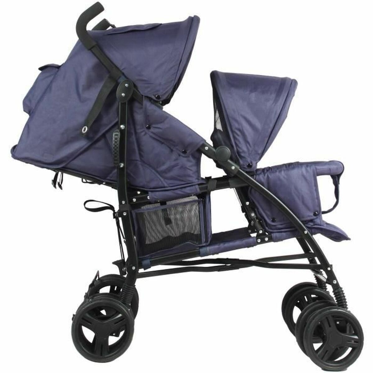 Barnvagn Bambisol Double Cane Marinblå - 2