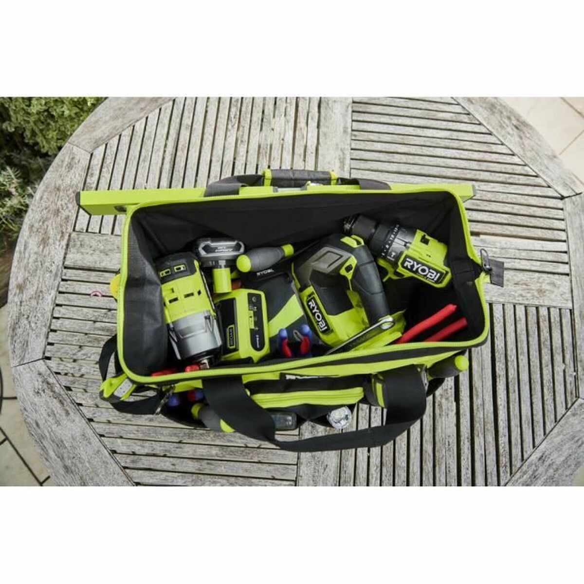 Axelväska Ryobi Svart/Gul - 3