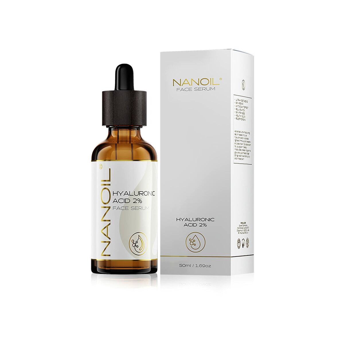Ansiktsserum med hyaluronolja Nanoil Face Serum 50 ml - 2