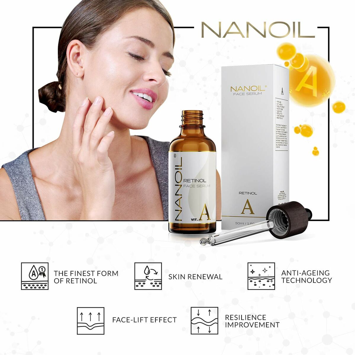 Anti-agingserum Nanoil Face Serum 50 ml Retinol - 3