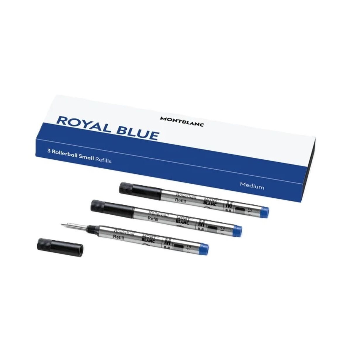 Refill för kulspetspenna Montblanc ROYAL  BLUE Blå (3 antal)