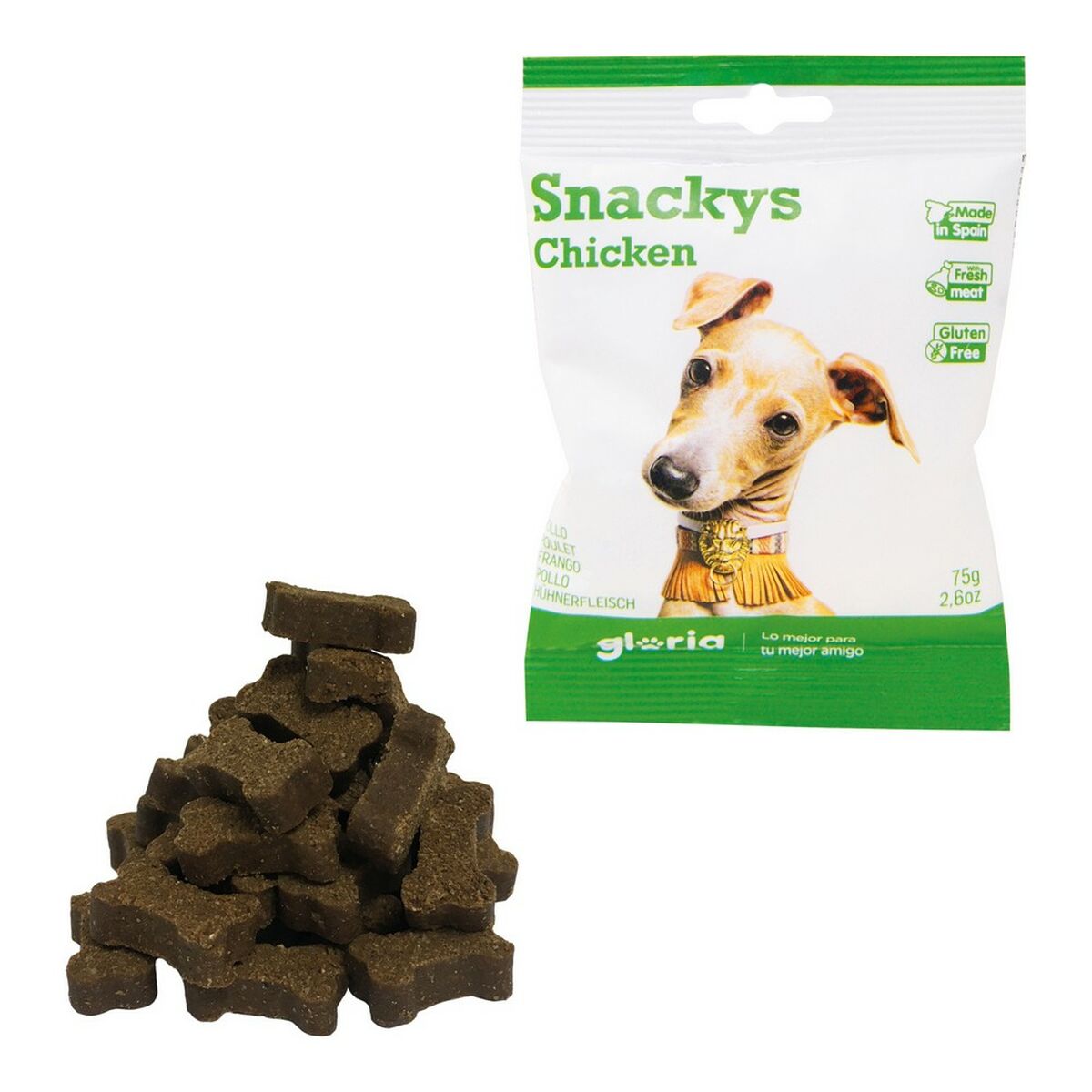 Hundgodis Gloria Snackys Kyckling