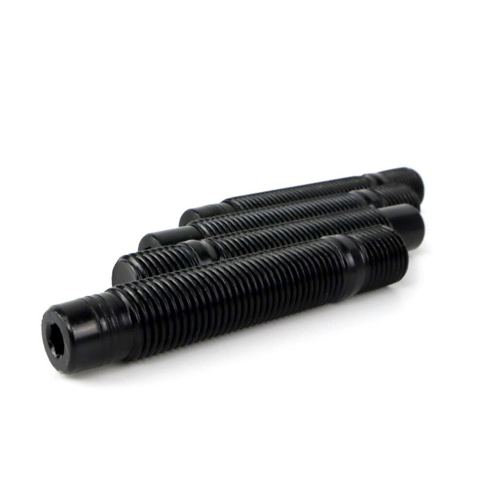 Gängskruvar OMP Svart 4 uds 100 mm M14 x 1,25