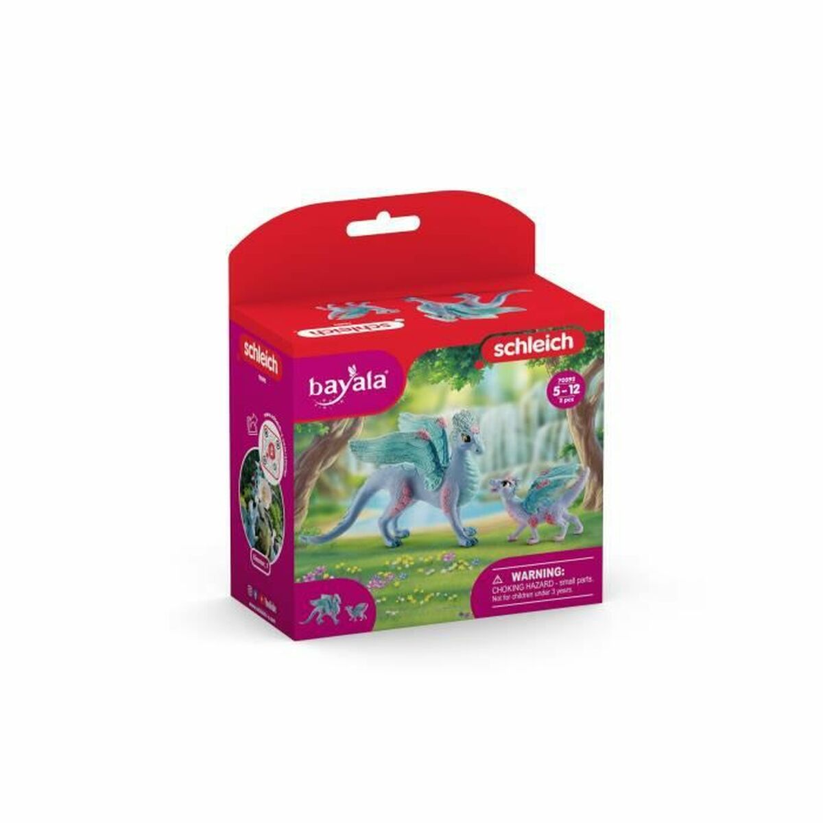 Actionfigurer Schleich Flower dragon with its little one - 2