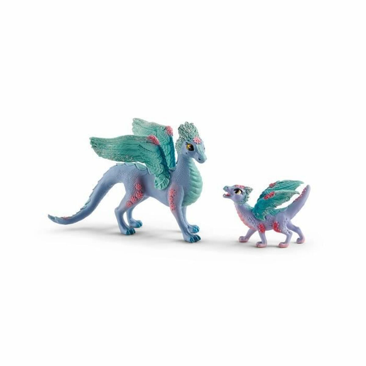 Actionfigurer Schleich Flower dragon with its little one