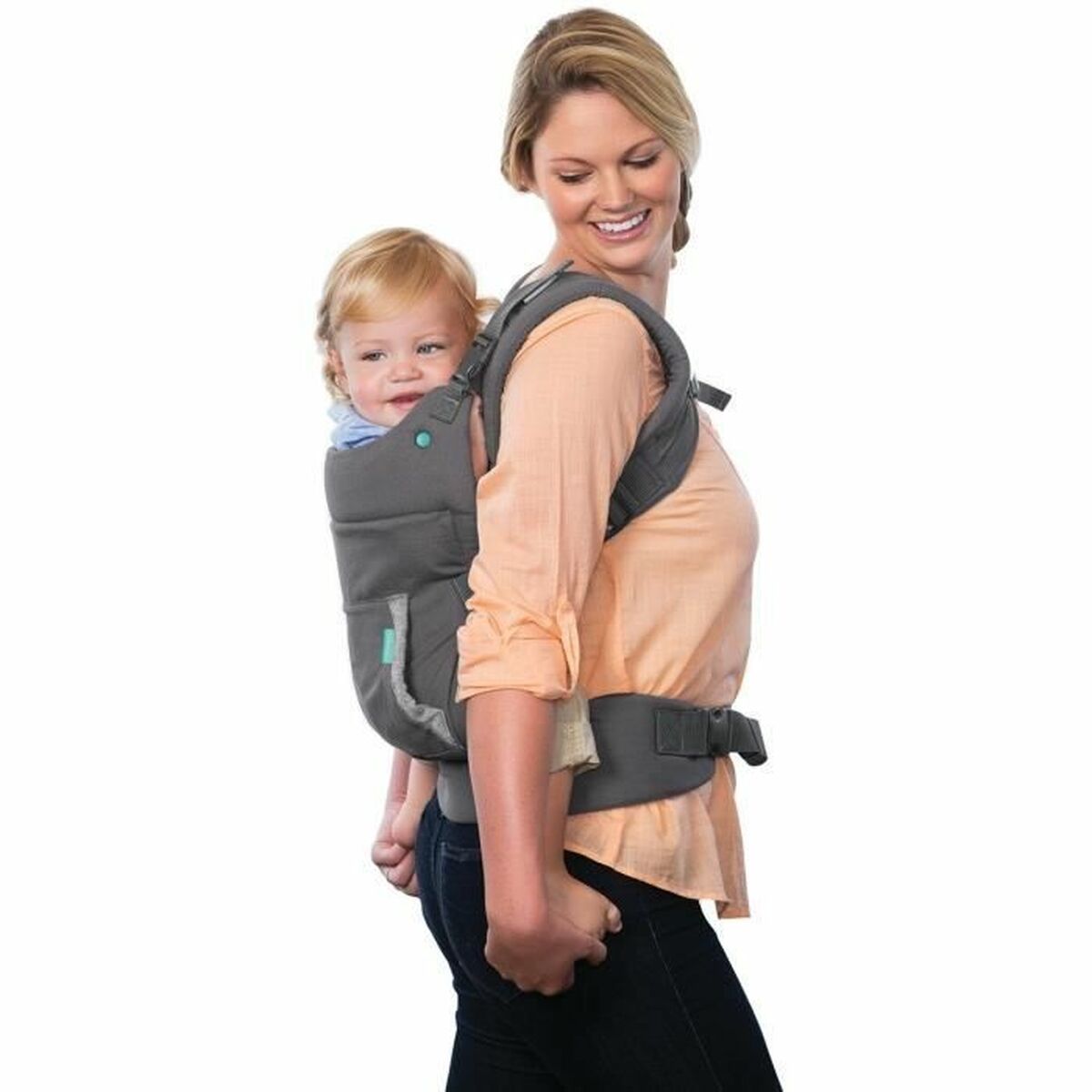 Bärstol Infantino Cuddle Up Bear Grå + 0 år + 0 månader - 3