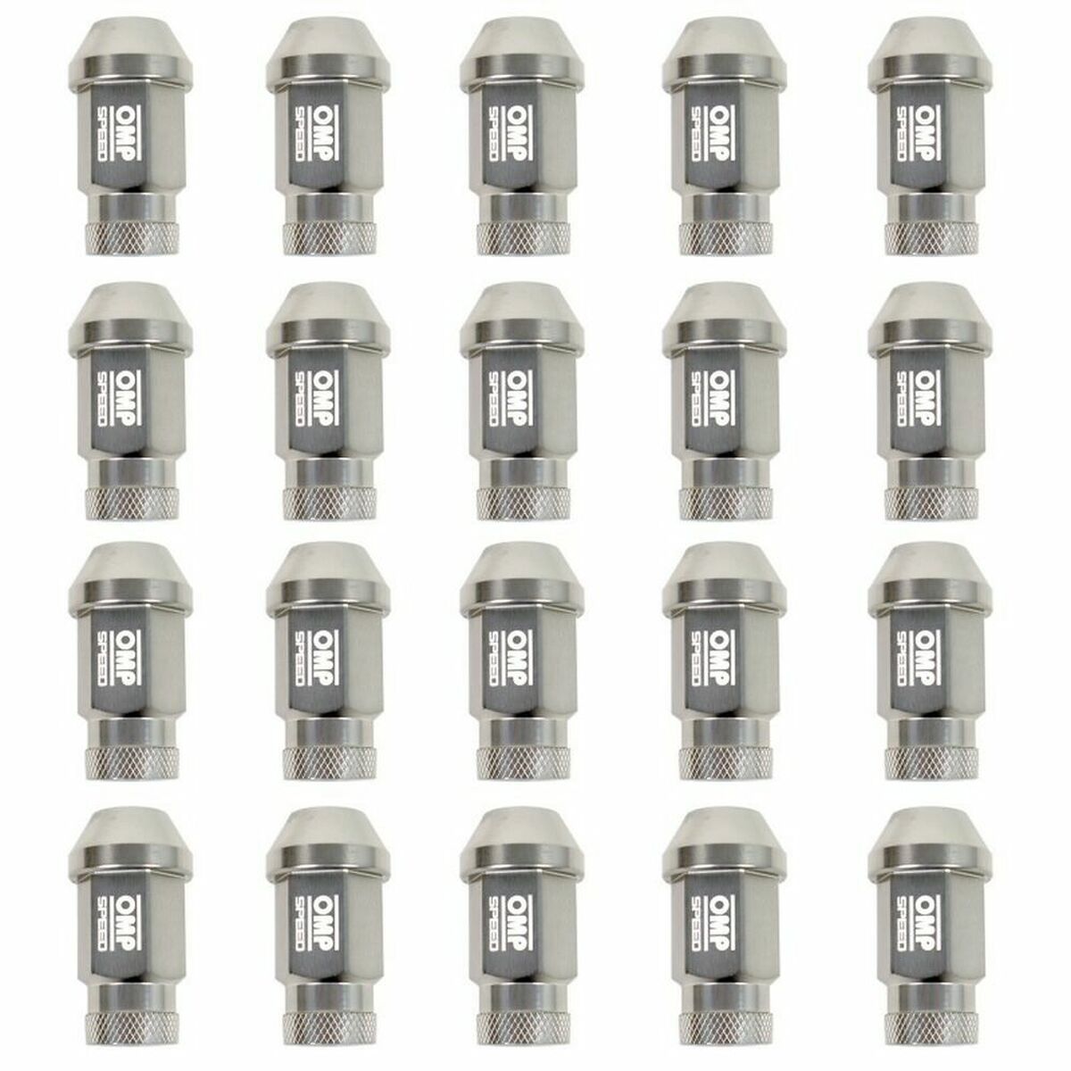 Set Skruv OMP 7075 Antracitgrå 20 uds M14 x 1,25 - 2