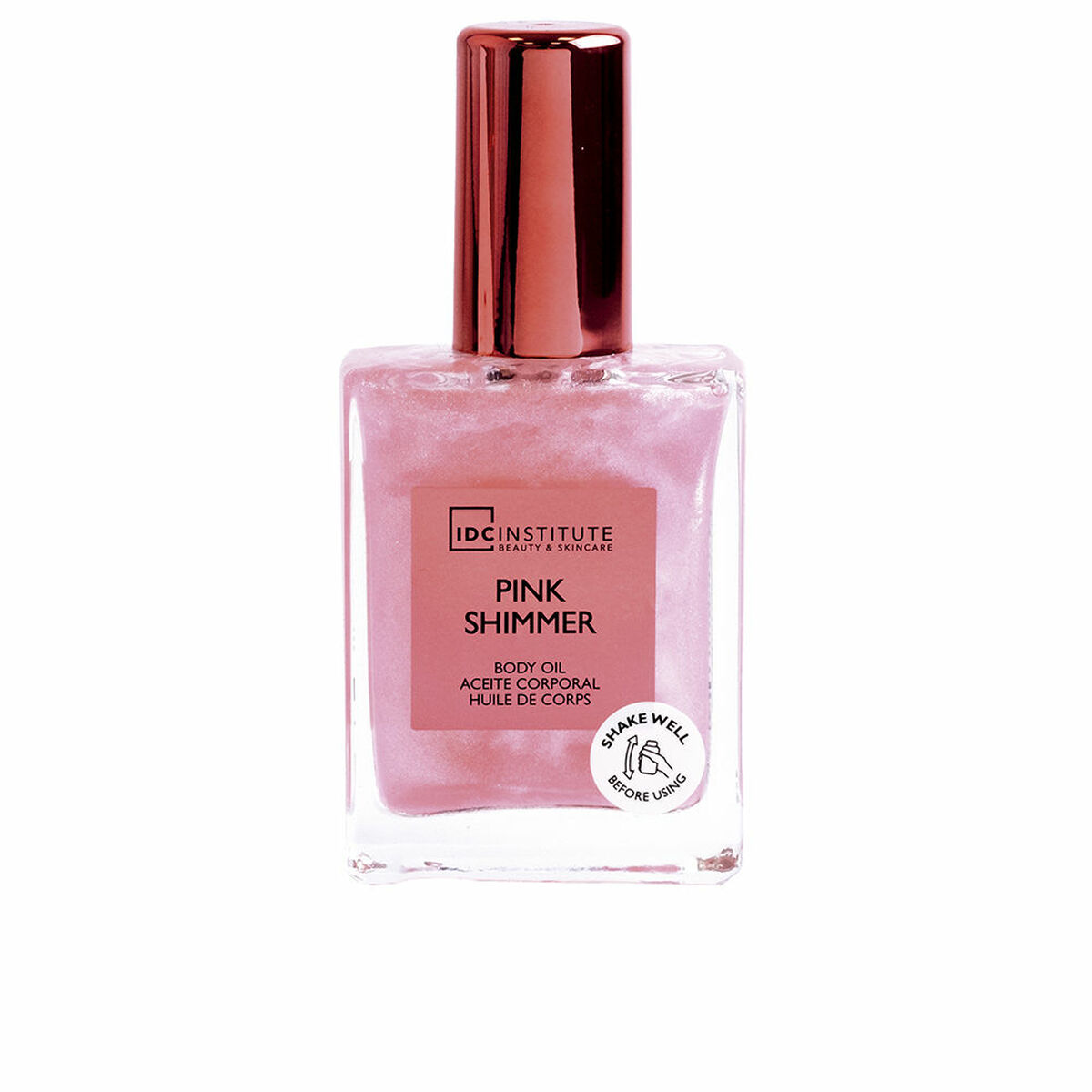 Kroppsolja IDC Institute PINK SHIMMER 45 ml