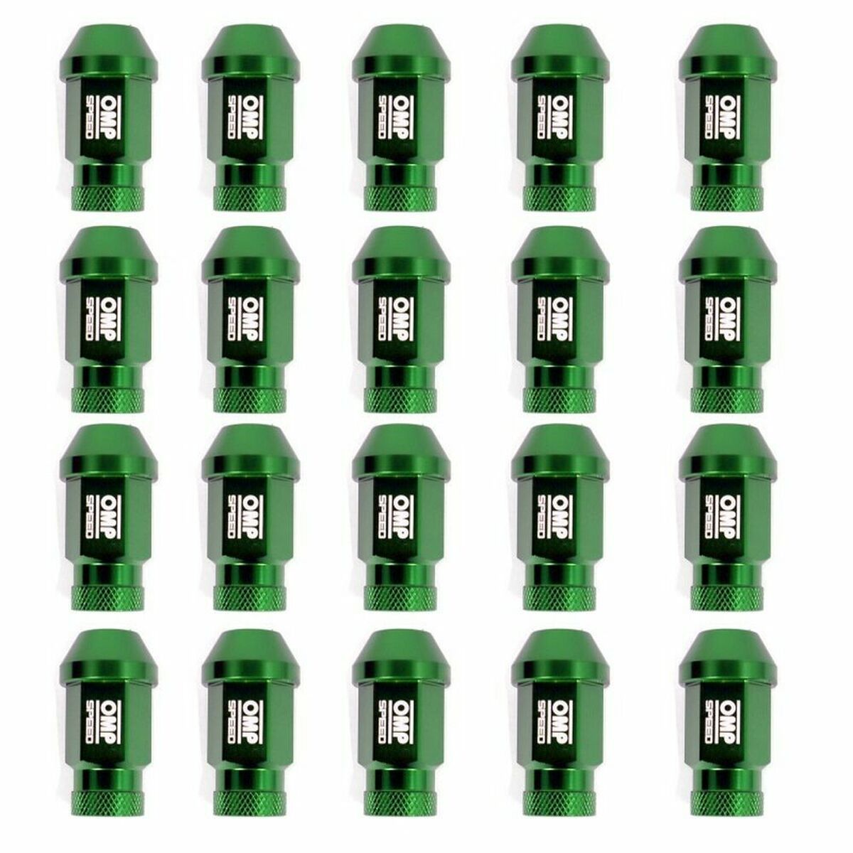 Set Skruv OMP 7075 Grön 20 uds M14 x 1,25 - 2