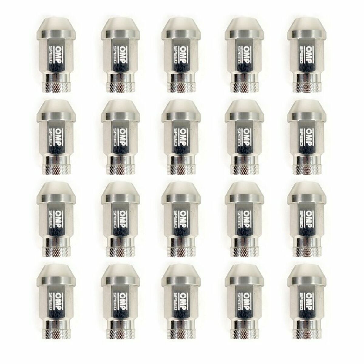 Set Skruv OMP 7075 Silver 20 uds M14 x 1,25 - 2