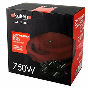 Smörgåsmaskin Küken 33790 Röd 750 W