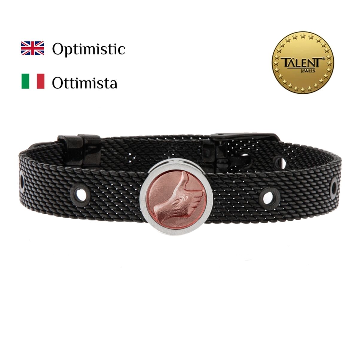 Unisexarmband Optimistic Talent Jewels TJA-5-13-02-2-235 Svart - 2