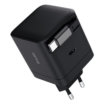 Väggladdare Trust 25805 Svart 65 W
