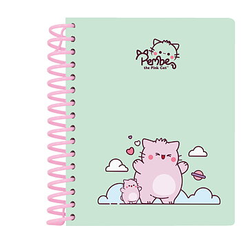 Anteckningsbok Pembe The pink cat Multicolour