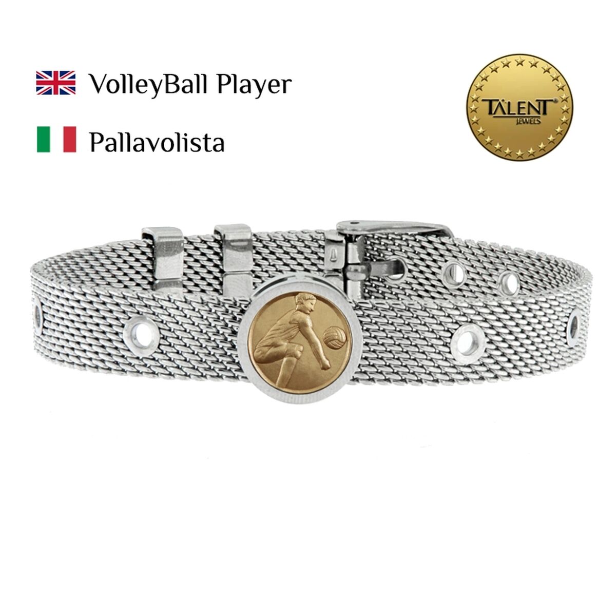 Unisexarmband VolleyBall Player Talent Jewels TJA-1-12-01-1-235 Silvrig - 2