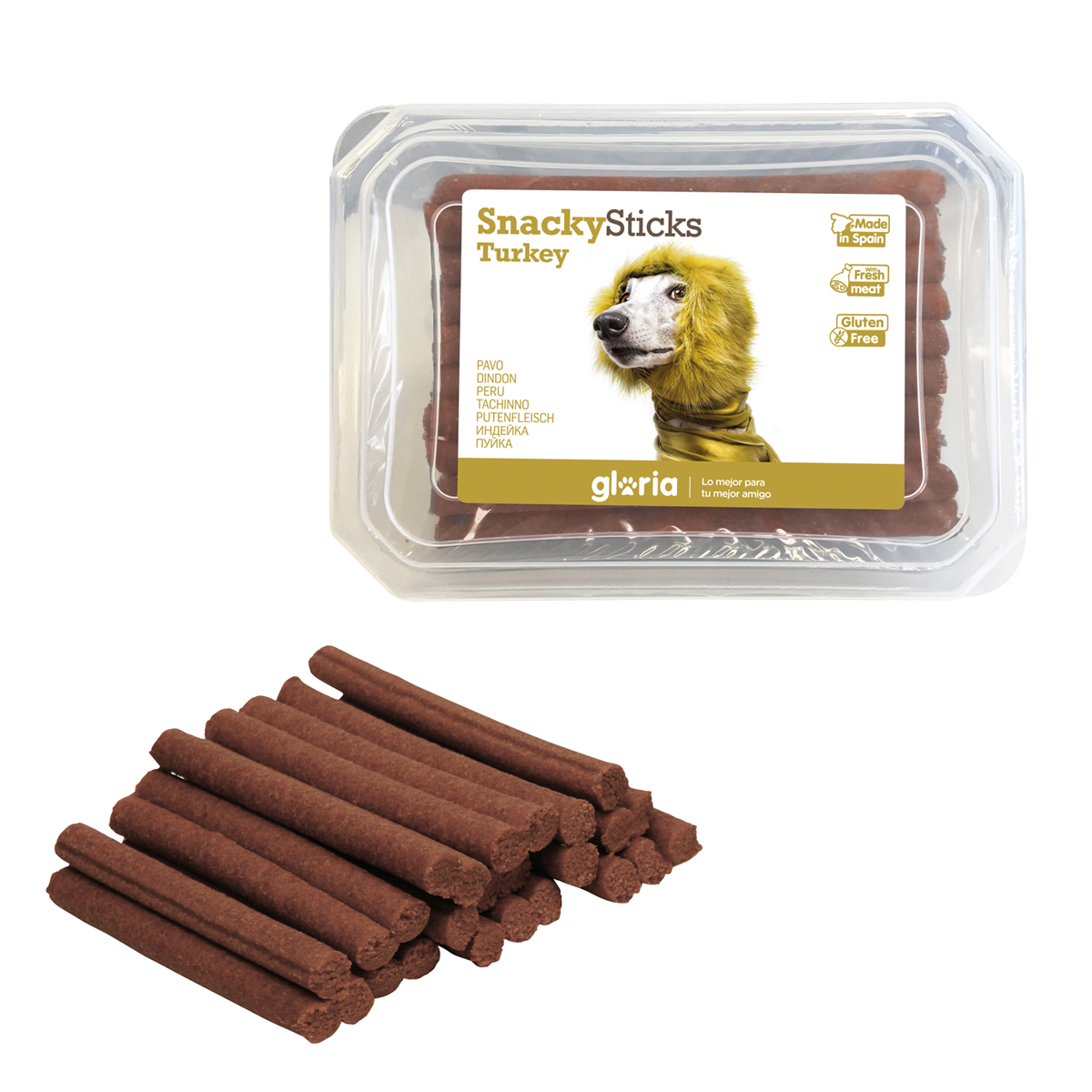Hundgodis Gloria Snackys Sticks Kyckling Kalkon Små stänger