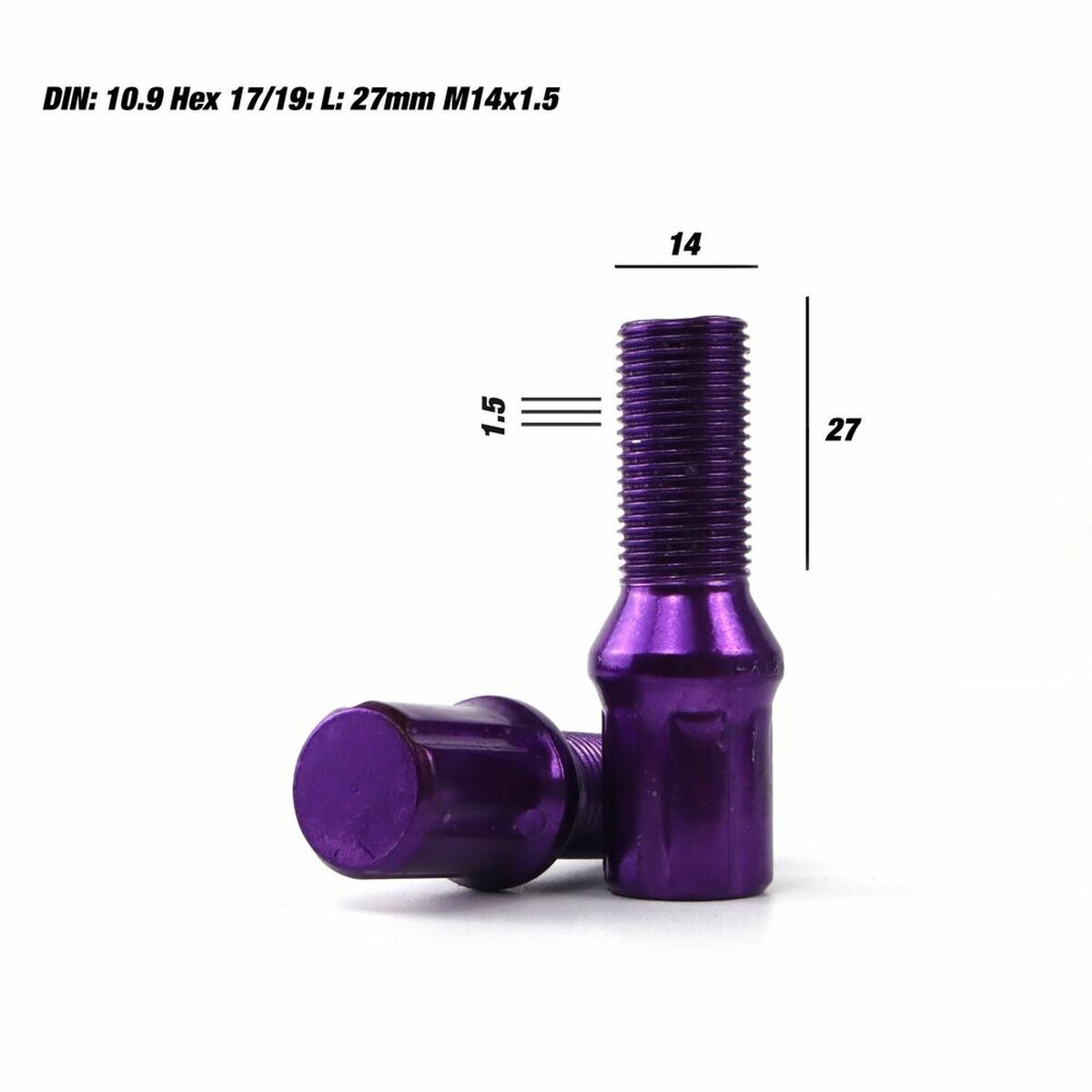 Set Skruv OMP 27 mm 20 uds M14 x 1,50 - 2