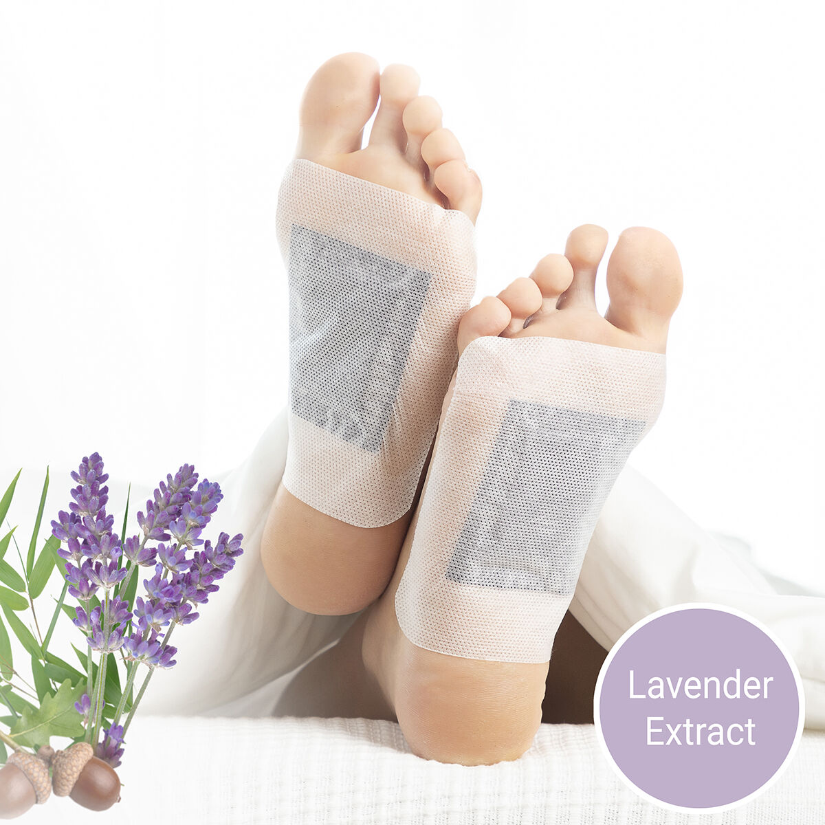 Detox fotplåster Lavender InnovaGoods 10 antal - 2