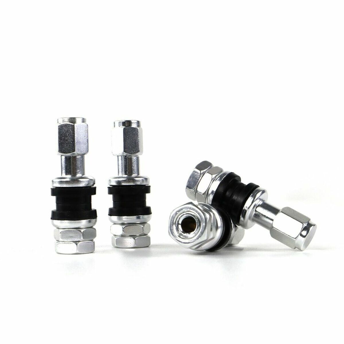 Ventil OMP Silver Aluminium 4 uds