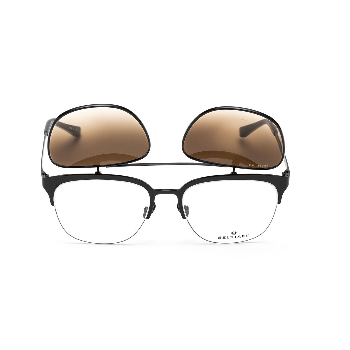 Glasögonbåge + Solglasögon Belstaff HATCHERNEGROW Ø 55 mm Clip On - 2