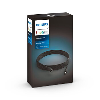 Förlängningssladd Philips   5 m Svart