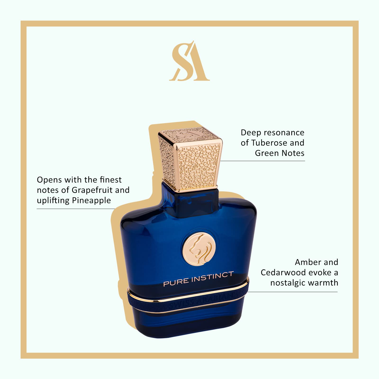 Parfym Herrar Swiss Arabian PURE INSTINCT EDP 100 ml - 3