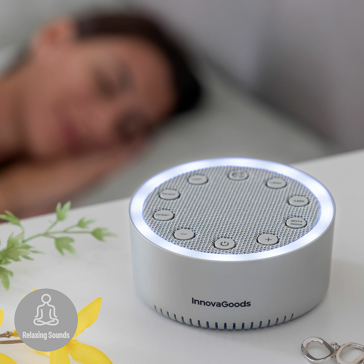Apparat med Vitt Brus för Sömn Slewel InnovaGoods - 4