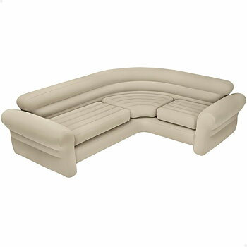 Uppblåsbar soffa Intex 257 x 203 x 76 cm Hörnskåp